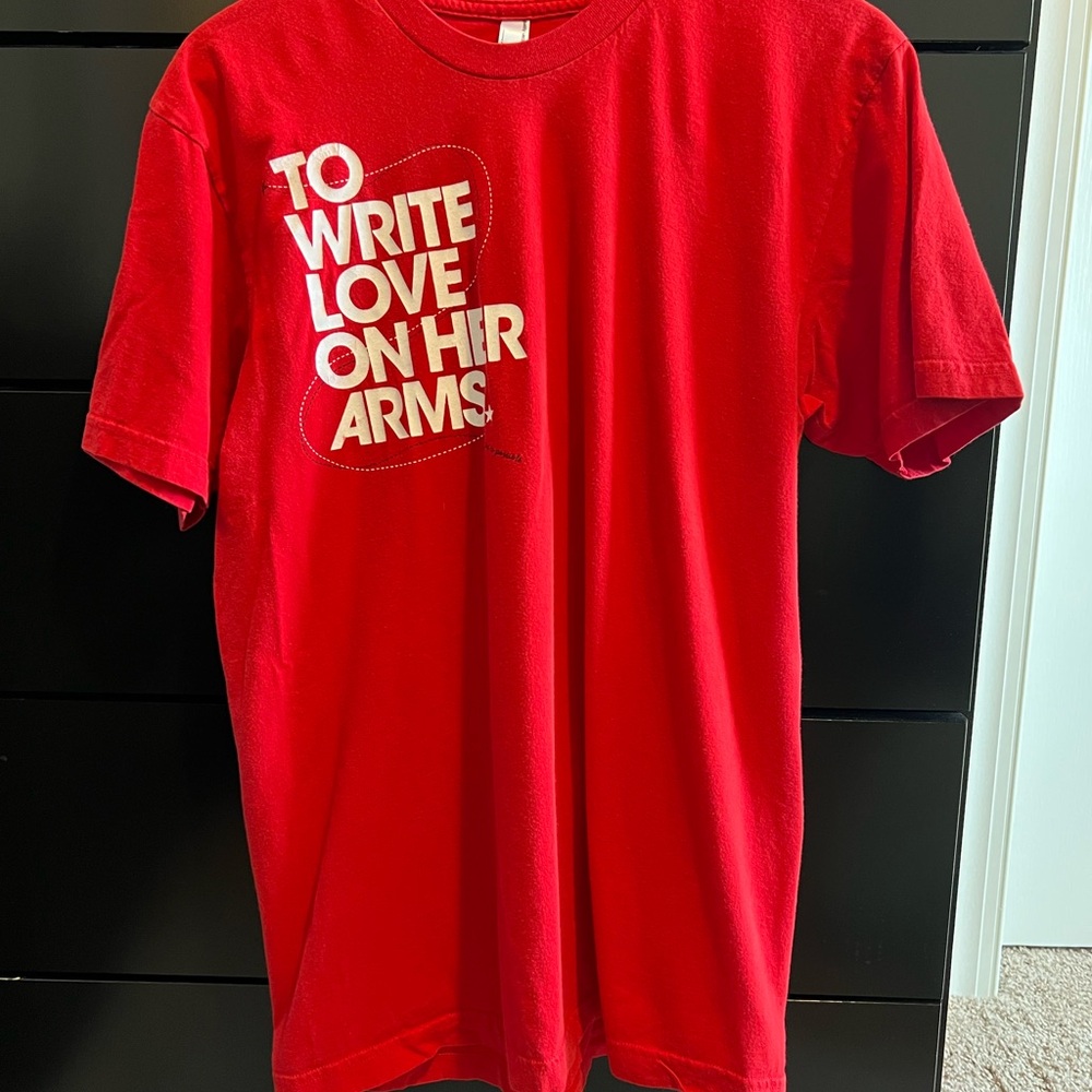 To Write Love on Her Arms T-Shirt w/Rare Interior Print Vintage